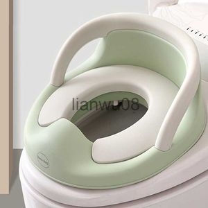 Potties Seats Potty Training Seat for Kids Boys Girls Toddlers Siège de toilette pour bébé avec poignée de coussin et dossier Toilette Trainer x0719