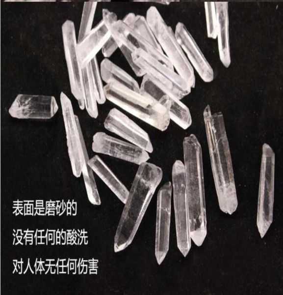 Pouche 100g arts et artisanat en vrac petits points clairs quartz cristal minéral guérison reiki bon lucky énergie minéral wand m2685046