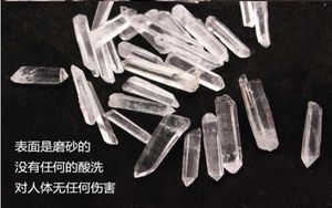 Zak gehele 100 g bulk kleine punten duidelijke kwarts kristal minerale genezing reiki goed geluk energie minerale toverstaf sp3tl 4155519