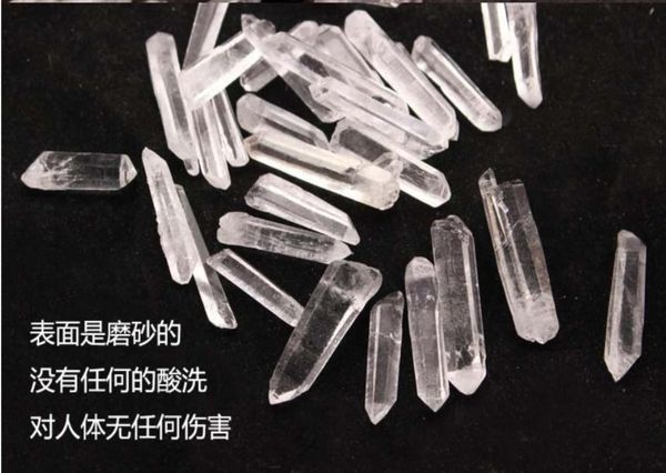 Bolsa completa 100g a granel Puntos pequeños Clear Crystal Mineral Healing Reiki Good Lucky Energy Mineral Wand SP3TL 9658961