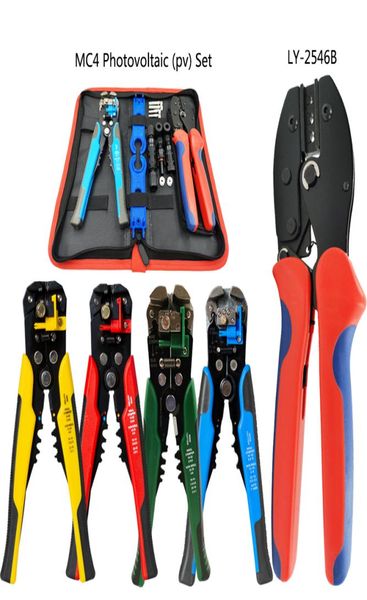 Povoltaic Solar MC4 Connector Croipping Plier Set2560mm2 AWG1410 Electrican Multifonction Wire Stripper Hand Tools5951109