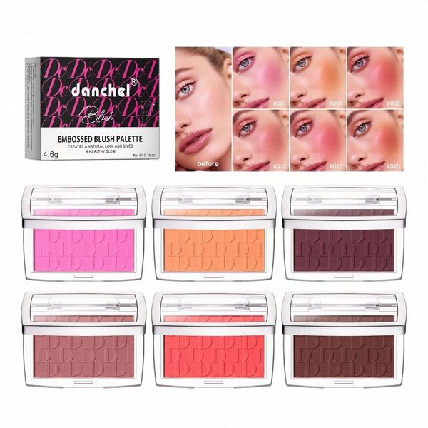 Poudre Blush Pêche Rose Rose Joue Rouge Poudre Naturel Durable Mat Visage Maquillage Ctour Ombre Palette Cosmétique J21s #