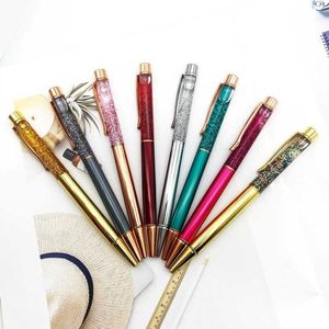 Pown Gold Fluming Sand Pen Pr Colorful Oil Signature Private Private Creative Metal Creative Metal Point