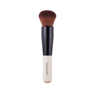 Pinceau de maquillage en poudre manche en bois Dense doux poils ronds couverture complète pinceaux à poudre pour le visage Blush Contour brosse outil de maquillage