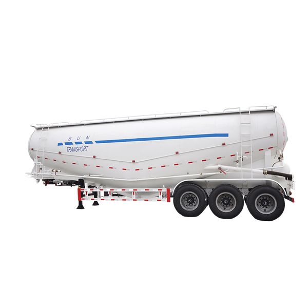 Material de polvo Semi trailer Transporte para grandes piezas de automóvil Preventiva de corrosión