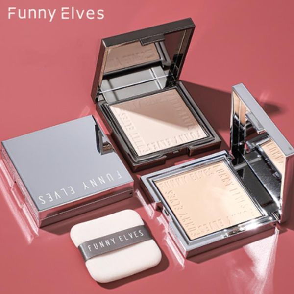 Powder Soft Focus Powder Powder Control Makeup Dry and Wet Photosentitive Pores Powder Longlast Face Makeup Cosmetics FunnyElves