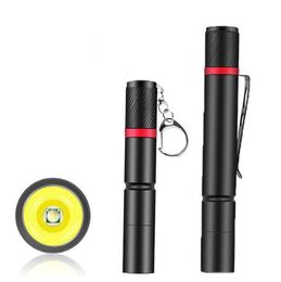 Poweful Zaklampen Zaklampen 4000 LM XPE Handheld Pen Pocket Torch Camping Vissen Super Heldere Penlight Mini LED Clip Check licht