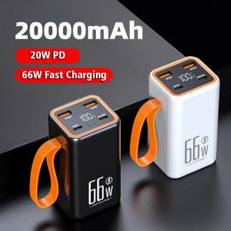 Banco de energía 20000mAh 66W cargador de batería externo de carga súper rápida para iPhone 15 14 13 12 Xiaomi Huawei samsung banco de energía portátil