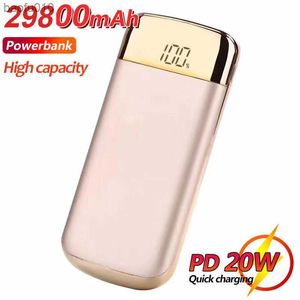 Power Bank 29800mah Portable LED batterie externe PoverBank USB Powerbank chargeur de téléphone portable pour Iphone Xiaomi Iphone L230712