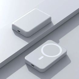 Power Bank 5000mAh Chargeurs sans fil portables Capacité Batterie Magnétique pour iPhone 15 14 13 pro max Aimant PowerBank Charge rapide avec boîte de vente au détail officielle