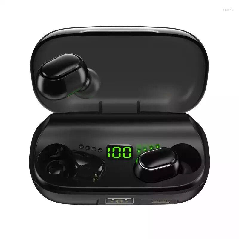 Power Bank LED Display TWS 5.0 Earphones Wireless Noise Cancelling 9D HiFi Stereo 2200mah Sport Earbuds