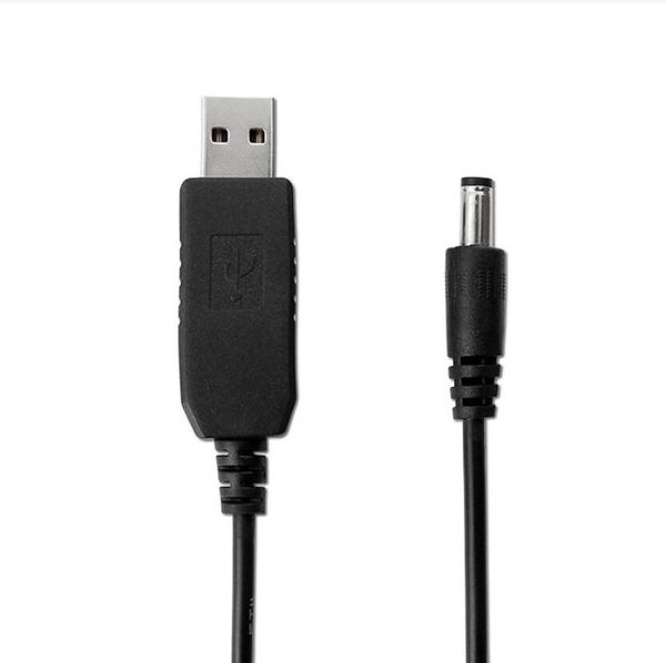 Cables de refuerzo de potencia línea Dc 5v a Dc 9v/12v módulo elevador Cable Adaptador convertidor USB 2,1x5,5mm enchufe DC3.5