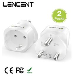 Voedingskabel Stekker LENCENT 2 Pack EU naar SA Reisadapter Zuid-Afrika Schuko EU - Type M Reisadapter Socket voor reizen naar Zuid-Afrika Namibië 230701