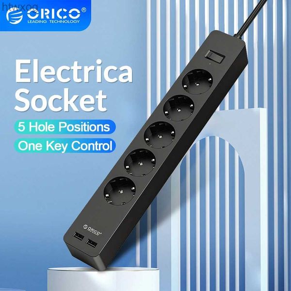 Prise de câble d'alimentation ORICO prise électronique prise multiprise 3AC 5 prise ca avec 2 ports USB prise d'extension de prise ue intelligente pour maison commerciale YQ240117