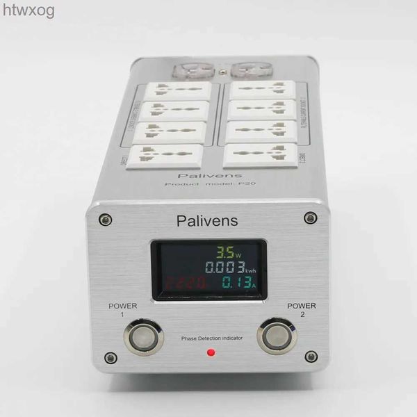Enchufe de cable de alimentación P20 3000W HiFi potente filtro purificador tira de alimentación toma de extensión de Audio 110-250V YQ240117
