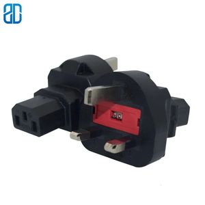 Prise de câble d'alimentation UK vers C13 BS1363 vers IEC320, adaptateur de connecteur, convertisseur mâle vers femelle, Conversion 10 250V 231117