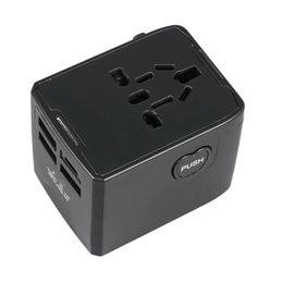 Prise de câble d'alimentation adaptateur de voyage universel International avec 3 Ports USB 1 convertisseur mondial de Type C pour US EU CN FR 231117