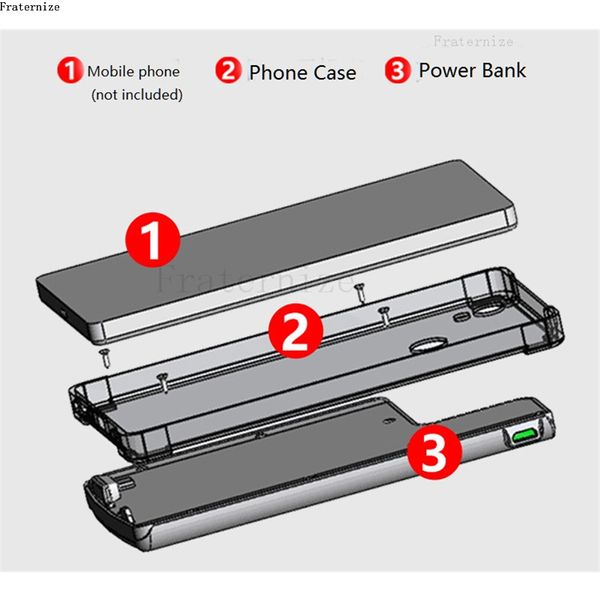 Case d'alimentation pour Xiaomi Redmi 3x 3S 3 Redmi Pro Battery Charger Case Portable Power Bank pour Xiaomi Redmi 4 4a 4x Couverture de charge