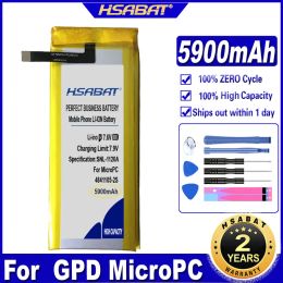 Power HSABAT 48411052S 5900mAh Batterie pour GPD Micropc Handheld Gaming ordinateur portable GamePad applicable à la nouvelle version Batteries