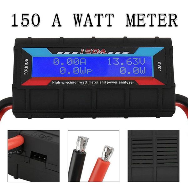 Compteurs de puissance 150A numérique LCD Watt mètre analyseur de puissance testeur tension Volt ampli solaire prise haute précision