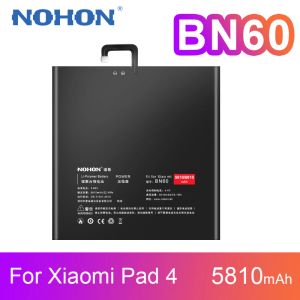 Batería de nohon de alimentación BN60 para Xiaomi Pad4 MI Pad 4 Bilestres de tableta de tableta de alta calidad Reemplazo de polímero de litio Bateria 5810MAH