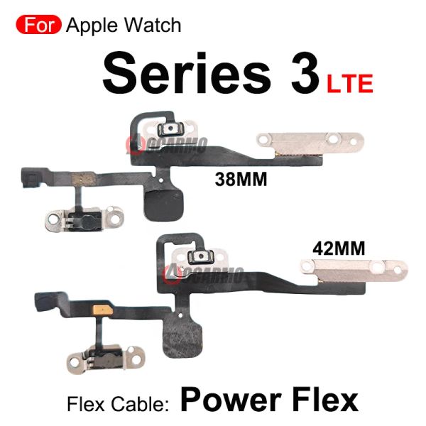POWER ON OFF avec Microphone Flex Cable pour Apple Watch Series 1 2 3 4 5 6 Série 4 Série6 38 mm 40mm 42 mm 44 mm Pièces de réparation