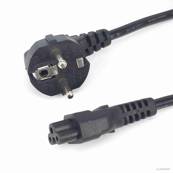 Cable adaptador de enchufe de alimentación 0,3 m 6 pies 1,2 m Euro para ordenador portátil PC Monitor impresora TV R230612