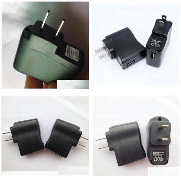 Adaptador de enchufe de alimentación Cargador de pared Ego Negro Adaptador de fuente de CA USB Mp3 Usa Trabajo para batería Ego-T Mp4 Entrega directa Baterías electrónicas Ot17R