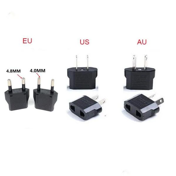 Adaptateur de prise d'alimentation Adaptateur de voyage AU EU US au convertisseur Adaptateur de prise de courant Usa European Drop Delivery Electronics Batteries Chargeur Dhknd