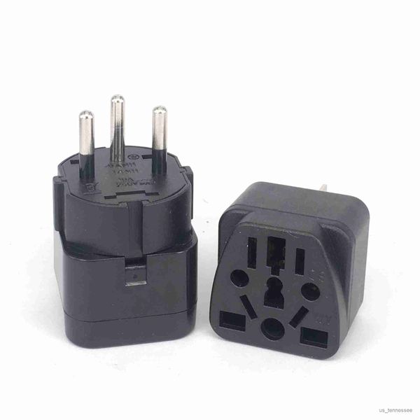 Adaptateur Secteur Universel Cuivre Noir 250V Suisse Allemagne Vers Egypte Type R230612