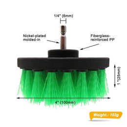Power Scrubber -borstelset Elektrische boorreinigingsborstel voor het reinigen van tapijten, keukens en badkamersboorbevestiging Kit Q Jllrtm
