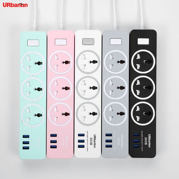 Power Strip Smart Plug Home Electronics de carga de carga rápida con enchufe del cable de extensión de enchufe universal USB para la UE UK AU