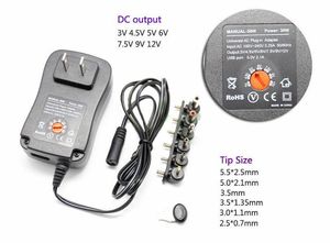 Adaptateur d'alimentation adaptateurs de chargeur universels avec 6 prises adaptateur d'alimentation régulé en tension réglable a47413311M