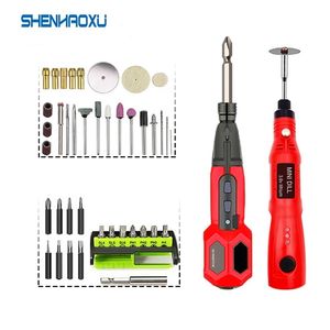 Power Tool Set Mini Grinder Perceuse Tournevis Électrique Sans Fil 3.6V Li-ion Batterie Rechargeable Ménage Outil Électrique 201225