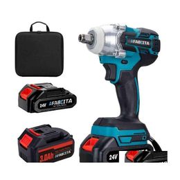 Power Tool stelt 21V elektrische impact sleutel borstelloze sleutels sleutels draadloos met liion batterij handboorinstallatiehulpmiddelen H220510 Drop d otaet