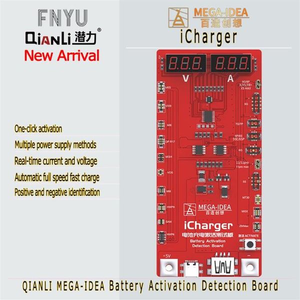 L'outil électrique définit la carte de détection d'activation de la batterie QIANLI MEGA-IDEA charge rapide avec pour la réparation de téléphone portable Android344n