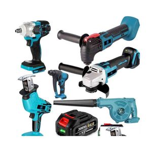 Power Tool Sets Brushless Electric Impact sleutel/hoekmolen/hamer/elektrische ventilator/bewervingsketenzaagreeks Bare Tools DR D DHUPW