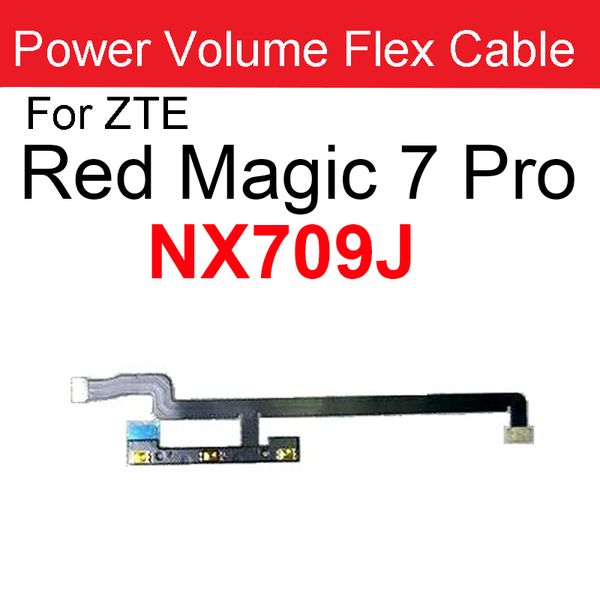 Boutons de volume d'alimentation Câble flexible pour ZTE Nubia Red Magic 3 NX629J 3S 5G 5S NX659J 6 6PRO NX669J 7 NX679J 7PRO NX709J Volume Power