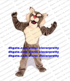 Puissance chat sauvage chat sauvage mascotte Costume Ocelot léopard chat Lynx adulte personnage de dessin animé début affaires Grad nuit zx2896