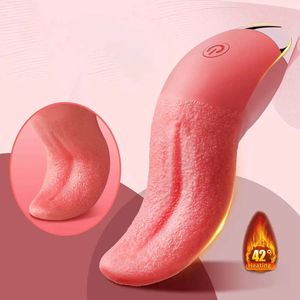 Krachtige 10 modus verwarming tong likken vibrator mini sexy speelgoed voor vrouwelijke clit stimulator tepel masturbator paren product