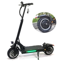 Krachtige volwassen skateboarding met 60V / 3200W Sterke Power Kick Scooter Fat Tire Big Wheel Elektrische Scooters Volwassenen met oliebrem