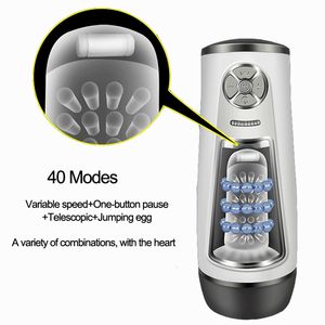 Puissant Automatique Haute Vitesse Masturbateur Masculin Forte Suck Sex Machine Pénis Massage Taille Réglable Adult Sex Toys pour Hommes Y191010