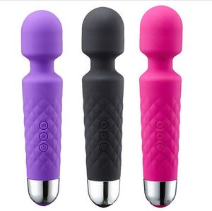 Puissant AV Vibrateur Vagin Clitoris Stimulateur Vibrateurs Sex Toys pour Femmes Point G pour Masturbateur USB Gode
