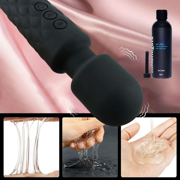 Vibrateur AV puissant avec amour gel magique vibratrice du corps du corps vagin huile de massage g vibrateur spot toys sexy pour femmes masturbateur