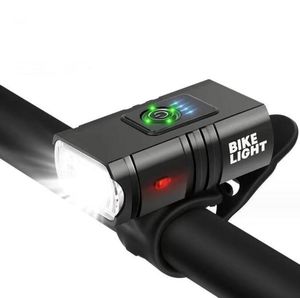Puissant éclairage de vélo T6 LED avant USB Rechargeable lampe de vélo de montagne vtt 1000LM phare de vélo lampe de poche vélo Scooter accessoires de vélo