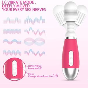 Poderosos vibradores de clítoris usb recarga mágica varita vibrante masajeador sexy settyal erótico juguetes sexy para mujeres productos para adultos