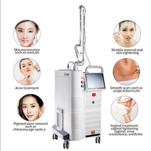 Utilisation en clinique Co2 Franctional Laser cicatrices réparées resurfaçage du visage vagin Resserrer les rides Cicatrice des pores Enlèvement de l'acné Rajeunissement de la peau Machine de beauté