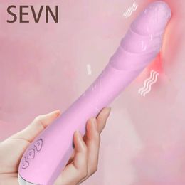 Poderoso vibrador de consolador para hembra Gspot Clitoris Estimulador Vagina Massager 10 Modo Toyes de sexo anal para adultos 18 240507