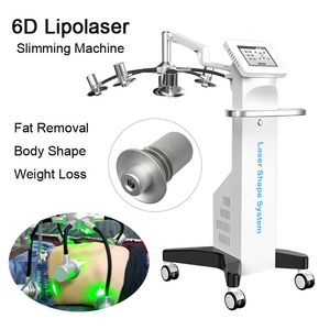 Máquina de adelgazamiento corporal con láser Lipo 6D, con luz verde de 532nm, Lipolaser frío, pérdida de grasa, Reduce la celulitis, equipo de belleza