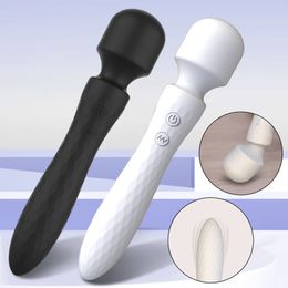 Krachtige Dual Motor Vibrator voor Vrouw AV Toverstaf G Spot Massage clitoris Stimulatie 10 Trillingsmodi Volwassen Speeltjes 240227
